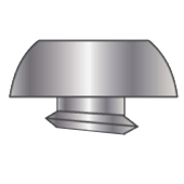 Button screw head
