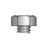Hex screw head