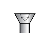 Trim screw head