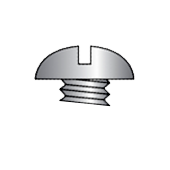 Round screw head